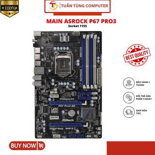 Main asrock p67 pro3 Bảo hành 1 Tháng - Phụ kiện máy tính hàng chính hãng