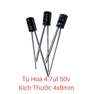 Tụ hóa 4.7uf 50v kích thước 4x8mm