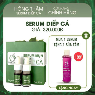 [MẪU MỚI 2024] SERUM MỤN DIẾP CÁ IGREEN – GIẢM MỤN ẨN, MỤN VIÊM, MỤN TRỨNG CÁ,...GIẢM THÂM, SE KHÍT LỖ CHÂN LÔNG