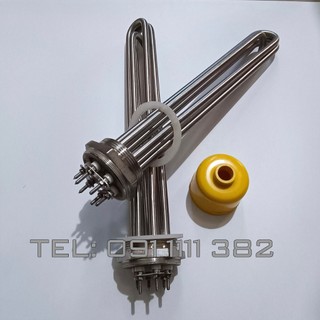 Điện trở củ ren phi 59 điện áp 380v và 220v chất liệu inox 304, , thanh nhiệt ren phi 59mm, cụm ren phi 59.