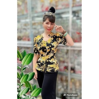 ÁO BÀ BA CÁCH TÂN  Bigsize Vải ManGo