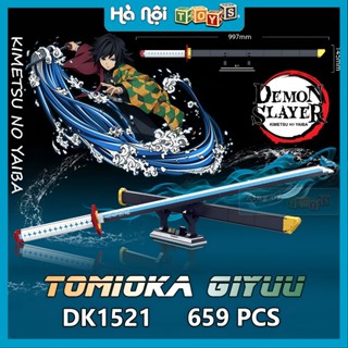  Đồ Chơi Lắp Ráp Mô Hình Kiếm Xà Trụ Obanai Thủy Trụ Tomioka Trong Kimetsu no Yaiba DK1521 Với 659+ Mảnh Ghép 