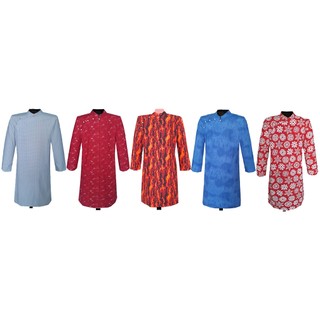 ÁO DÀI CÁCH TÂN NAM HỌA TIẾT POLY COTTON