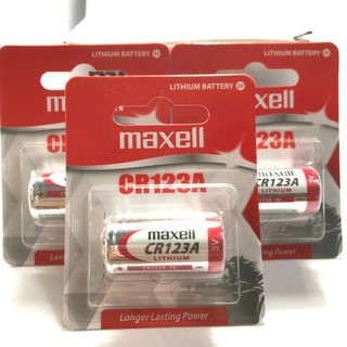  Pin máy ảnh FIlm CR123A Lithium 3V Maxell Nhật cho đèn pin chuyên dụng không sạc 