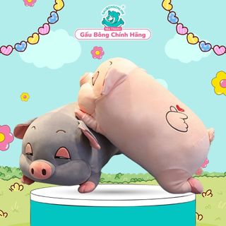 Heo bông mắt ngủ đờ đãn chất nhung mềm kích thước 90cm
