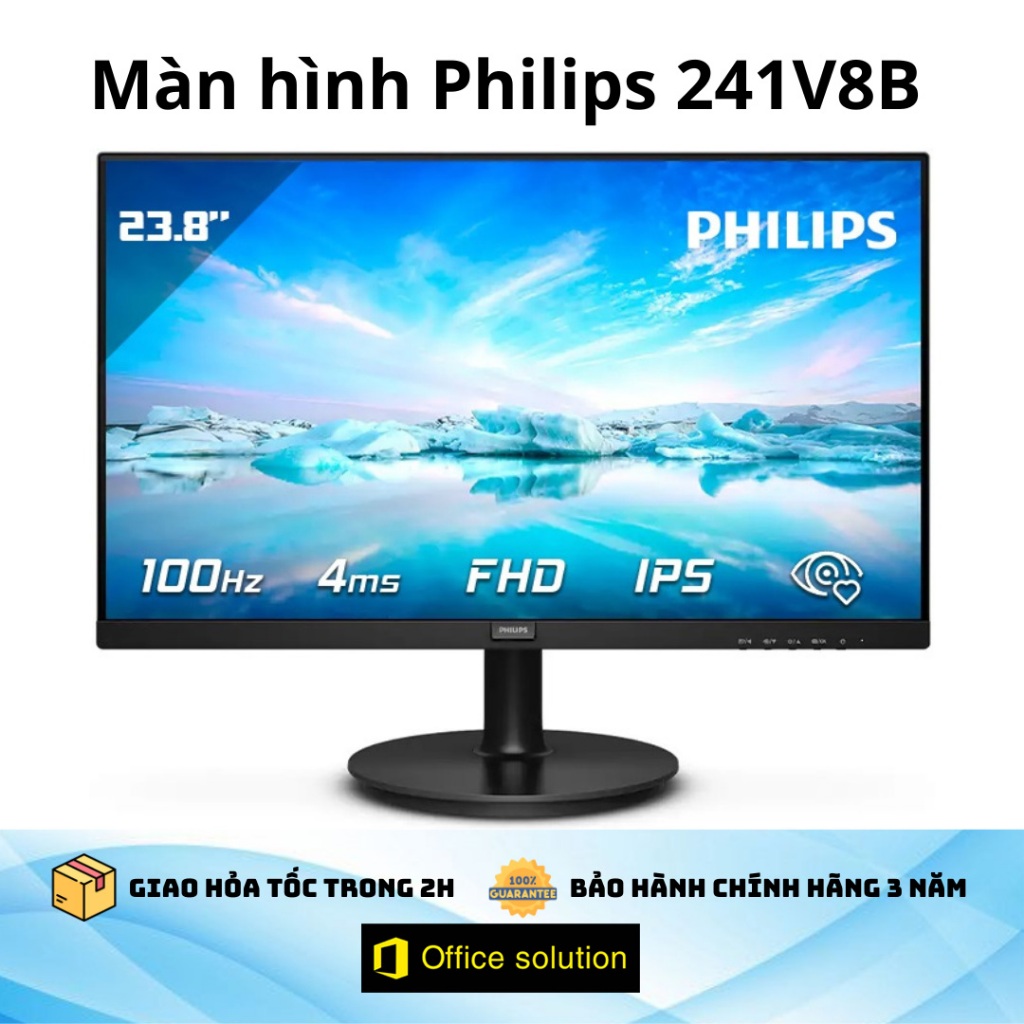 Màn hình Philips 241V8B 24 inch (FHD/IPS/100Hz/4ms/FreeSync)