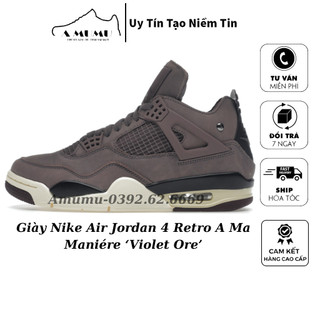 Giày Jd 4 Retro A Ma Maniére Violet Ore  BẢN CAO CẤP - Fullbox