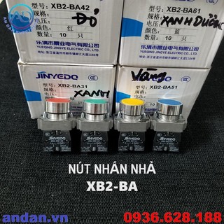 Nút nhấn nhả xb2-ba, công tắc tạm thời dạng nút bấm xb2-ba, xb2-ba61, xb2-ba31, xb2-ba42, xb2-ba51