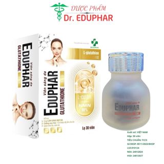 EDUPHAR GLUTATHIONE 500 - hỗ trợ giúp làm sáng đẹp da chống oxy hoá -Cải thiện độ ẩm da giảm khô nám