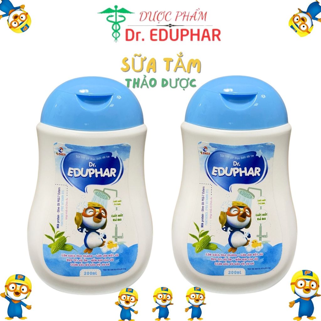 Dr.EDUPHAR Sữa tắm gội thảo dược nhi TW chính hãng an toàn dịu nhẹ cho bé