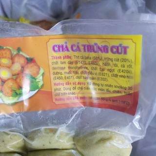 Chả cá trứng cút 500g (nguyên trứng)