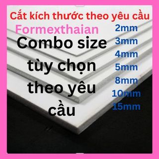 Combo nhiều tấm Bìa mô hình formex theo yêu cầu