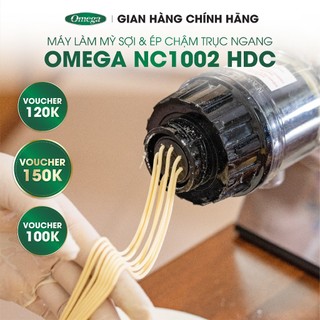 Máy ép chậm & Máy làm mỳ sợi - OMEGA NC1002 chính hãng, Bảo hành 5 năm, công suất 200W