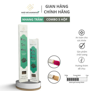Combo 5 hộp nhang trầm hương - Nhật Mã Agarwood