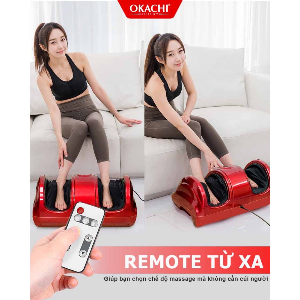 Máy Massage Chân Hồng Ngoại Fuki Nhật Bản FK- 6811 Con Lăn Massage Lòng Bàn Chân, Nhiệt Hồng Ngoại