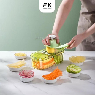 🥔Bộ nạo sợi rau củ đa năng FEEKA 6 lưỡi dao, đồ bào rau củ đa năng cao cấp nhỏ gọn 🍠