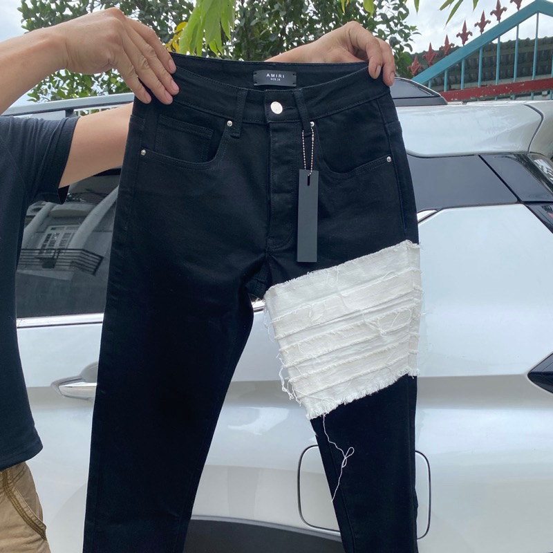 Quần Khuyết Tật Màu Đen, 4 Cúc Full Tag Cao Cấp, Phom Ôm