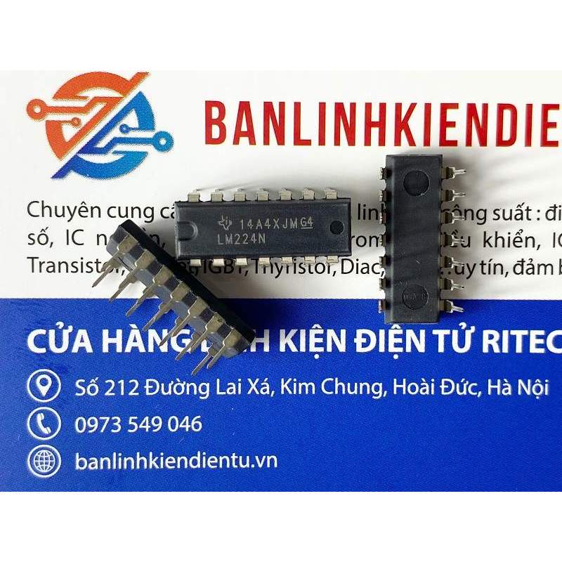 [Combo 5 chiếc] LM224N LM224 IC OPAMP DIP-14 (chính hãng)