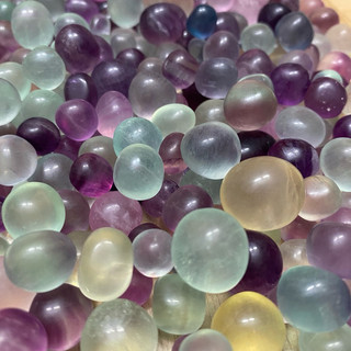 Đá Candy Fluorite tự nhiên dạng cuội, dùng làm handmade, sưu tầm, trưng bày, reiki, thanh tẩy...!!!