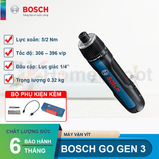  Máy bắn vít dùng pin Bosch Go Gen 3 KIT MỚI 