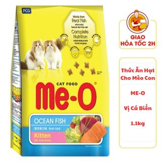 (CÓ QUÀ TẶNG) Thức Ăn Hạt Cho Mèo Con Me-O Cat Ocean Fish - Vị Cá Biển - 400GR - 1.1KG