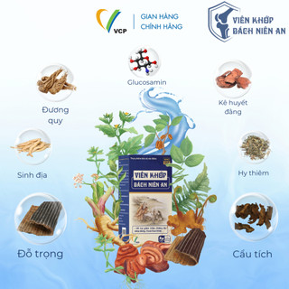 Viên Khớp Bách Niên An VCP Pharma - Hỗ Trợ Làm Trơn Ổ Khớp, Giảm Nguy Cơ Thoái Hóa Khớp - Lọ 90 Viên