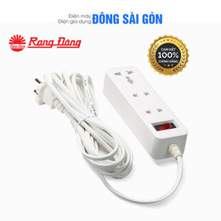 Ổ cắm kéo dài 2m/5m rạng đông model: oc05 3c/2m.5m/10a