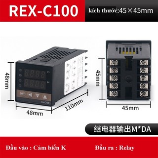 Bộ điều khiển nhiệt độ RKC REX C100, REX C700 M*DA đầu vào K, đầu ra Relay 0-1300 Độ