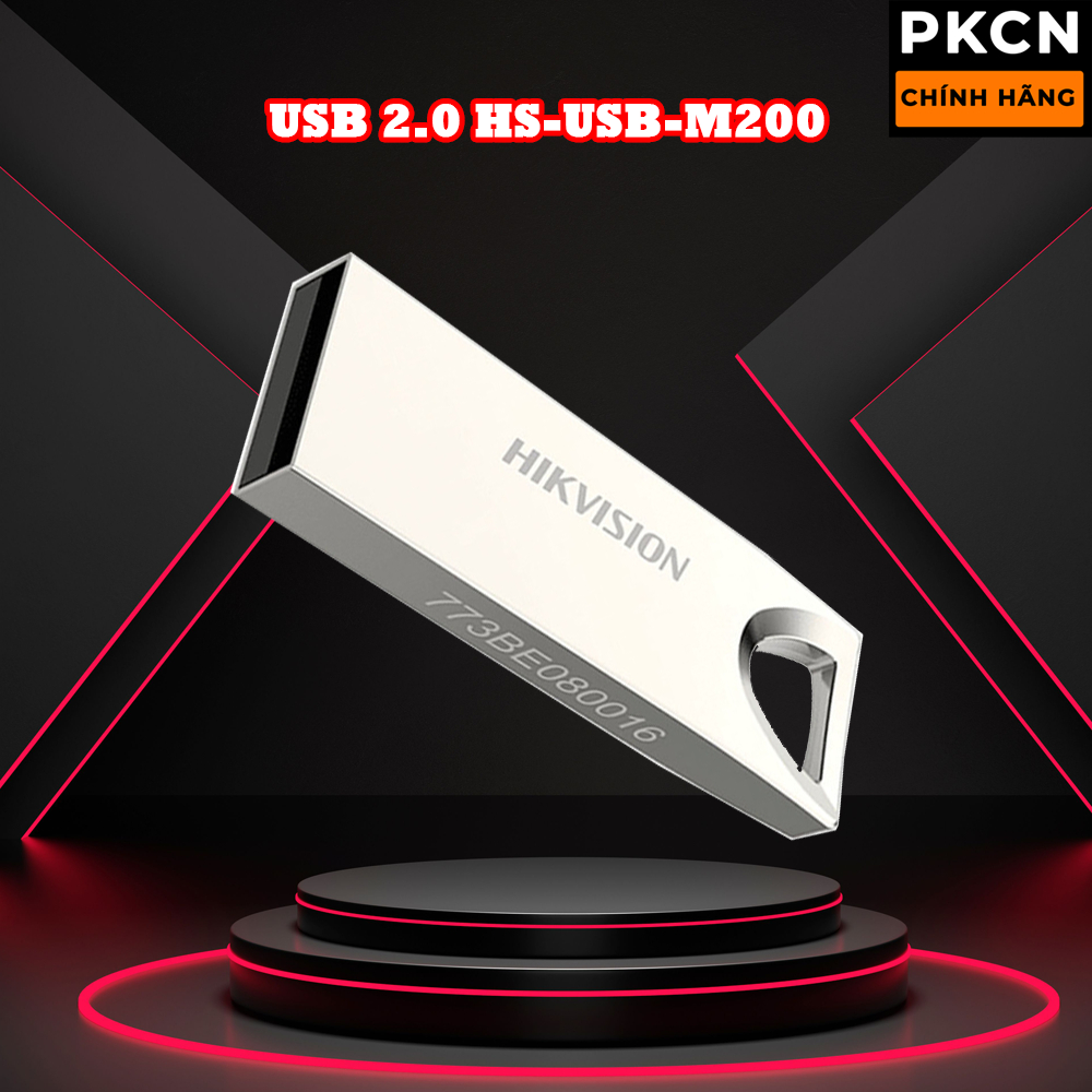 USB Hikvision HS-USB-M200 vỏ kim loại | USB 2.0 tốc độ cao chống sốc chống nước | Thiết kế vỏ nhôm nhỏ gọn