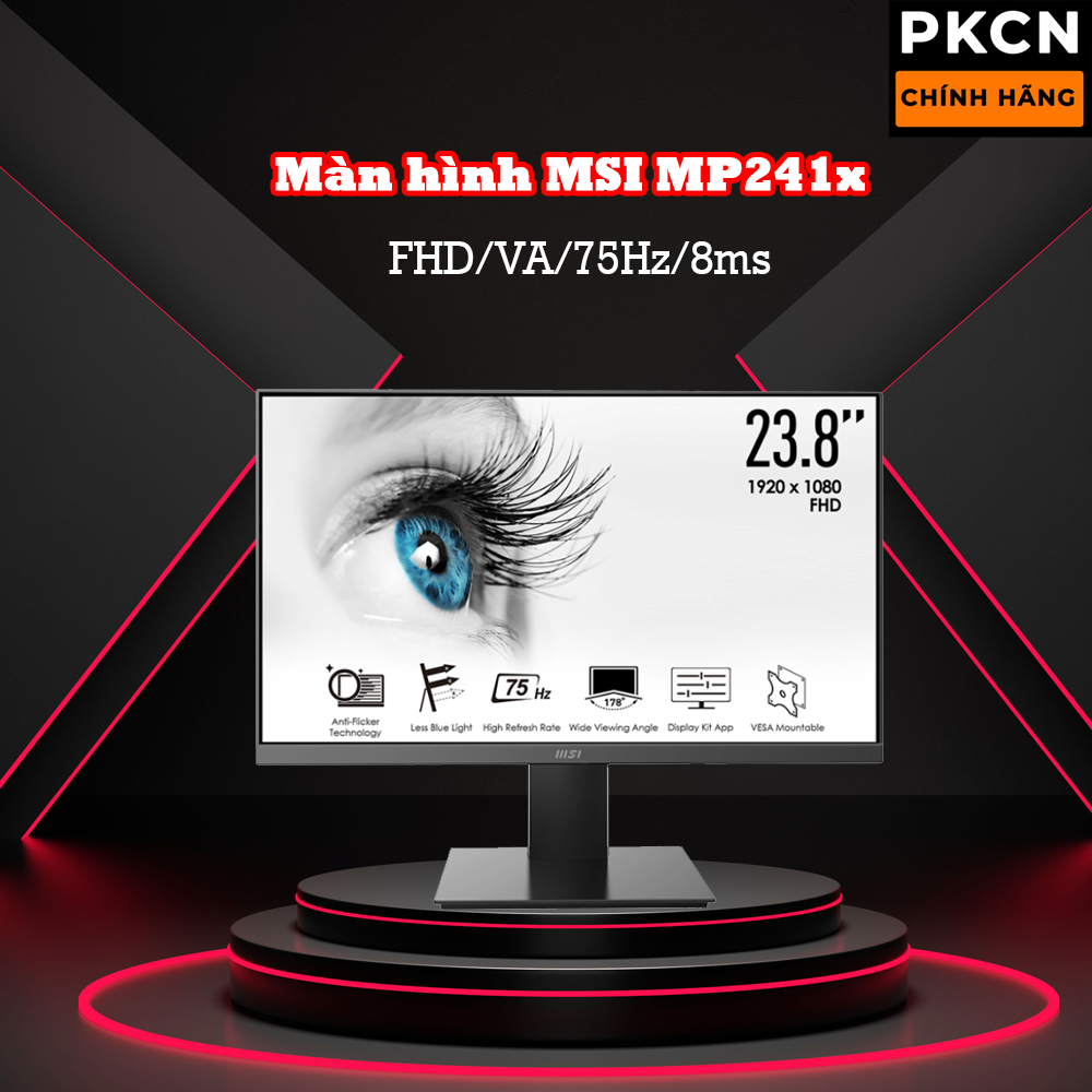 Màn hình MSI Pro MP241X (23.8 inch/FHD/VA/75Hz/8ms) AdaptiveSync - DisplayKit - Hàng Chính hãng | BigBuy360 - bigbuy360.vn