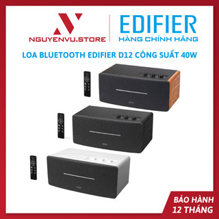 Loa bluetooth edifier d12 brown / white - công suất 40w / bluetooth 5.0 - hàng chính hãng
