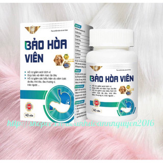 Viên Uống Dạ Dày  BẢO HÒA VIÊN Kingphar - Hộp 40 Viên - Giảm Acid Dịch Vị ,Bảo Vệ Niêm Mạc Dạ Dày, Trào Ngược ,Ổ Chua