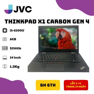 Laptop xách tay giá rẻ Thinkpad X1 Carbon Gen 4 i5 6300U Ram 4G SSD 128G 14" Full HD Ips pin 90%