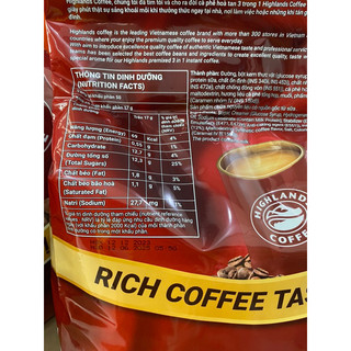 HIGHLANDS COFFEE 3IN1-Combo 5 bịch*50 gói*17g
