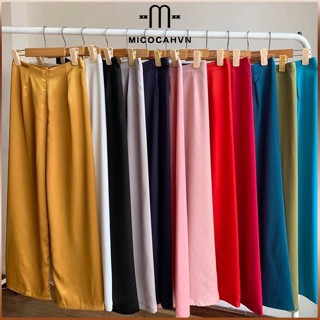 Quần lụa áo dài truyền thống sẵn đủ size Lụa Satin, Lụa phi bóng cao cấp có khóa,chun co giãn40-80kg