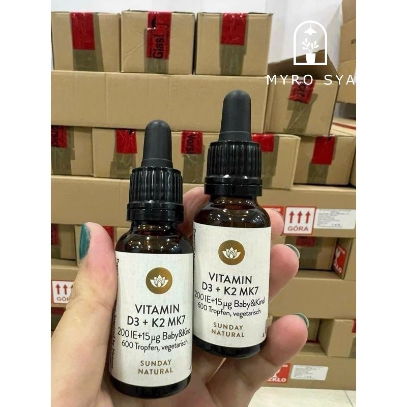 [MẪU MỚI] Vitamin D3 K2 MK7 Sunday Natural hàng Đức (date T10/2025)
