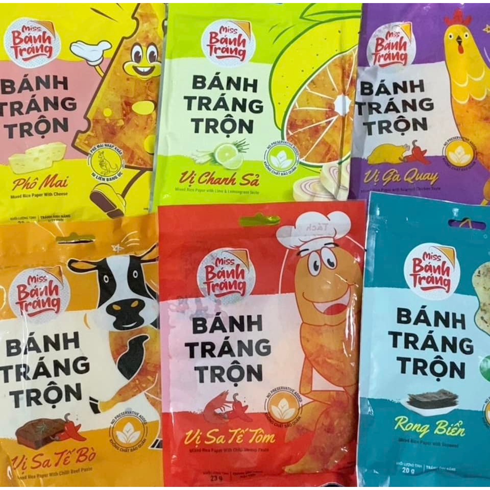 Bánh tráng trộn Miss, Bánh tráng Phơi Sương, Bánh tráng thập cẩm