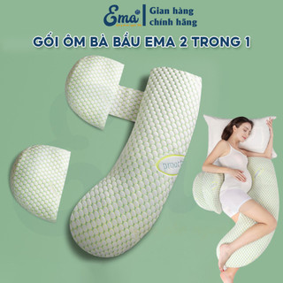 Gối ôm bà bầu 2 trong 1 EMA - Nâng đỡ bụng toàn diện, giảm tối đa đau lưng, giúp cho mẹ bầu ngủ ngon