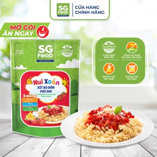 Nui xoắn xốt bò bằm phô mai ăn liền SG Food 200g