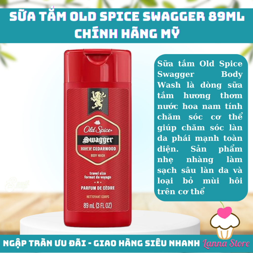 SỮA TẮM OLD SPICE SWAGGER CHAI - 89ML