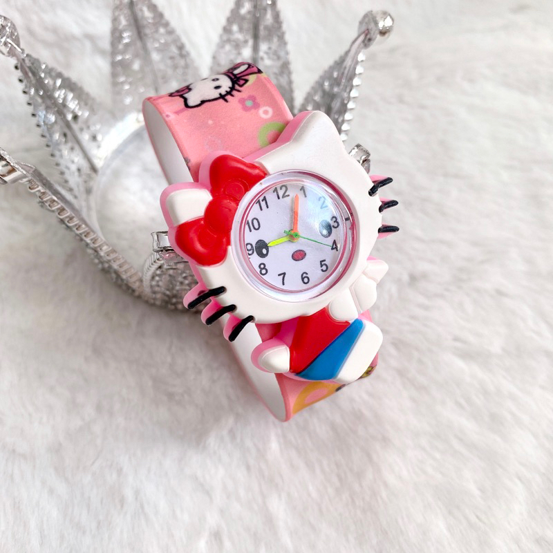 Đồng Hồ Kity Trẻ Em Đập Tay In Hình 3D Sắc Xảo - Hàng Loại 1