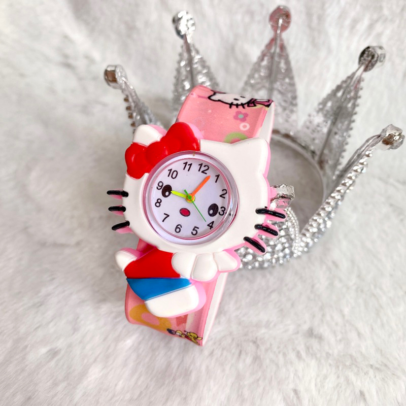 Đồng Hồ Kity Trẻ Em Đập Tay In Hình 3D Sắc Xảo - Hàng Loại 1