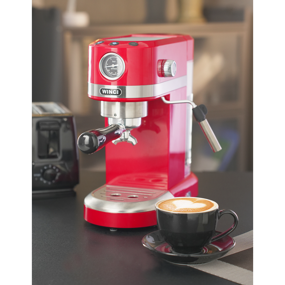 Máy pha cà phê Espresso, Capuchino, Latte WINCI EM3102, Áp suất 20BAR, bảo hành 12 tháng