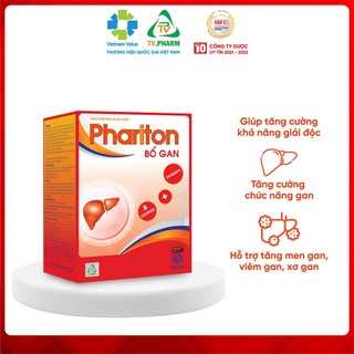 TPBVSK PHARITON BỔ GAN - Hỗ trợ giải độc gan, tăng cường chức năng gan (30 viên)