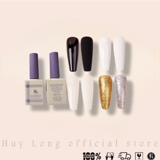Sơn gel BURBERY sơn móng tay gel đen trắng trắng sữa 15ml