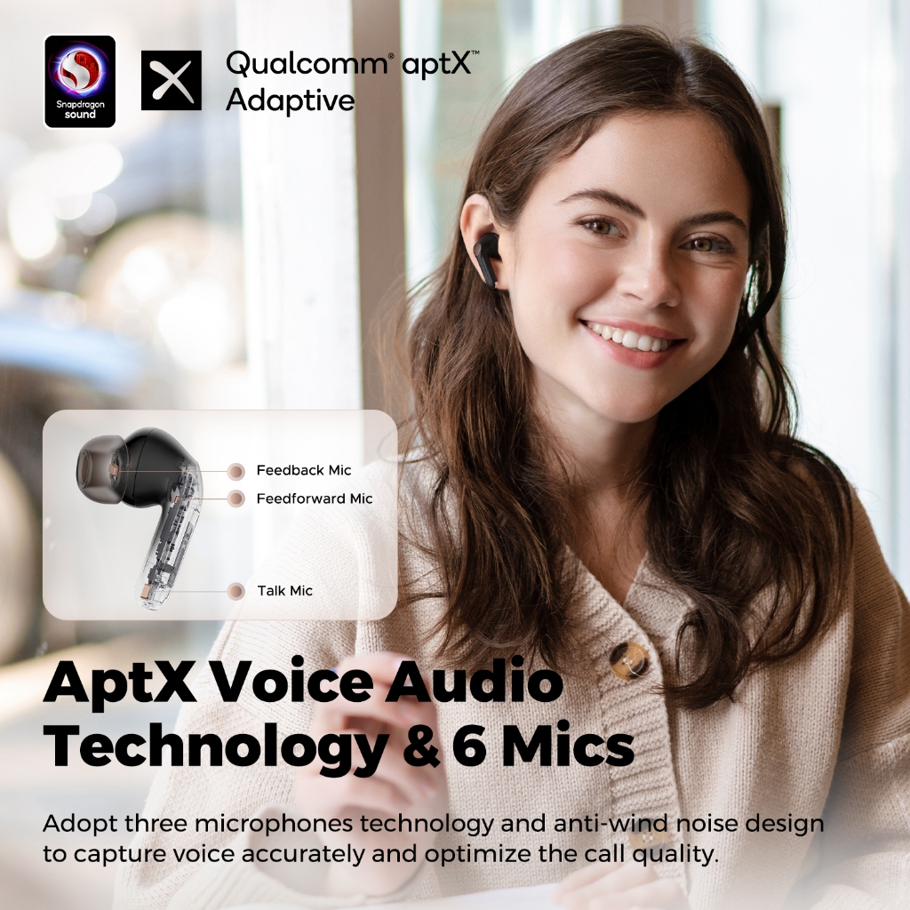 Tai nghe True Wireless SoundPEATS Air4 Pro | APTX Lossless | APTX Voice 6Mic | Bluetooth 5.3 | BigBuy360 - bigbuy360.vn