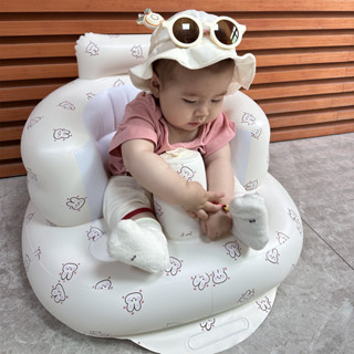 Ghế hơi tập ngồi cho bé Hàn Quốc, hình gấu, hình con vịt, hình trụ,... ghế phao giúp bé ăn dặm vui chơi