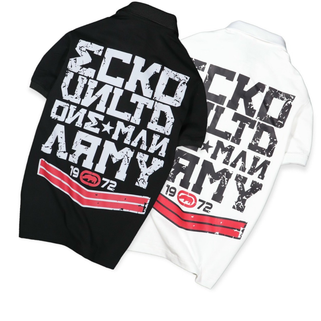 ÁO THUN NAM TAY NGẮN CỔ BẺ ECKO UNLTD ARMY - ND DESIGN