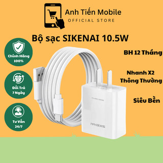 Bộ sạc nhanh sikenai 10.5w dành cho iphone, android chính hãng - bh 12 tháng