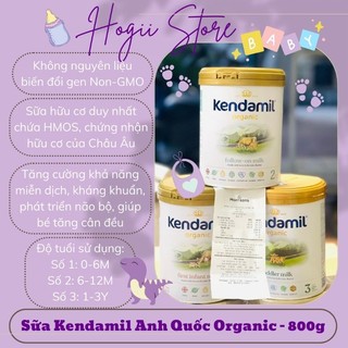 Sữa kendamil organic uk số 1-2-3 800gram